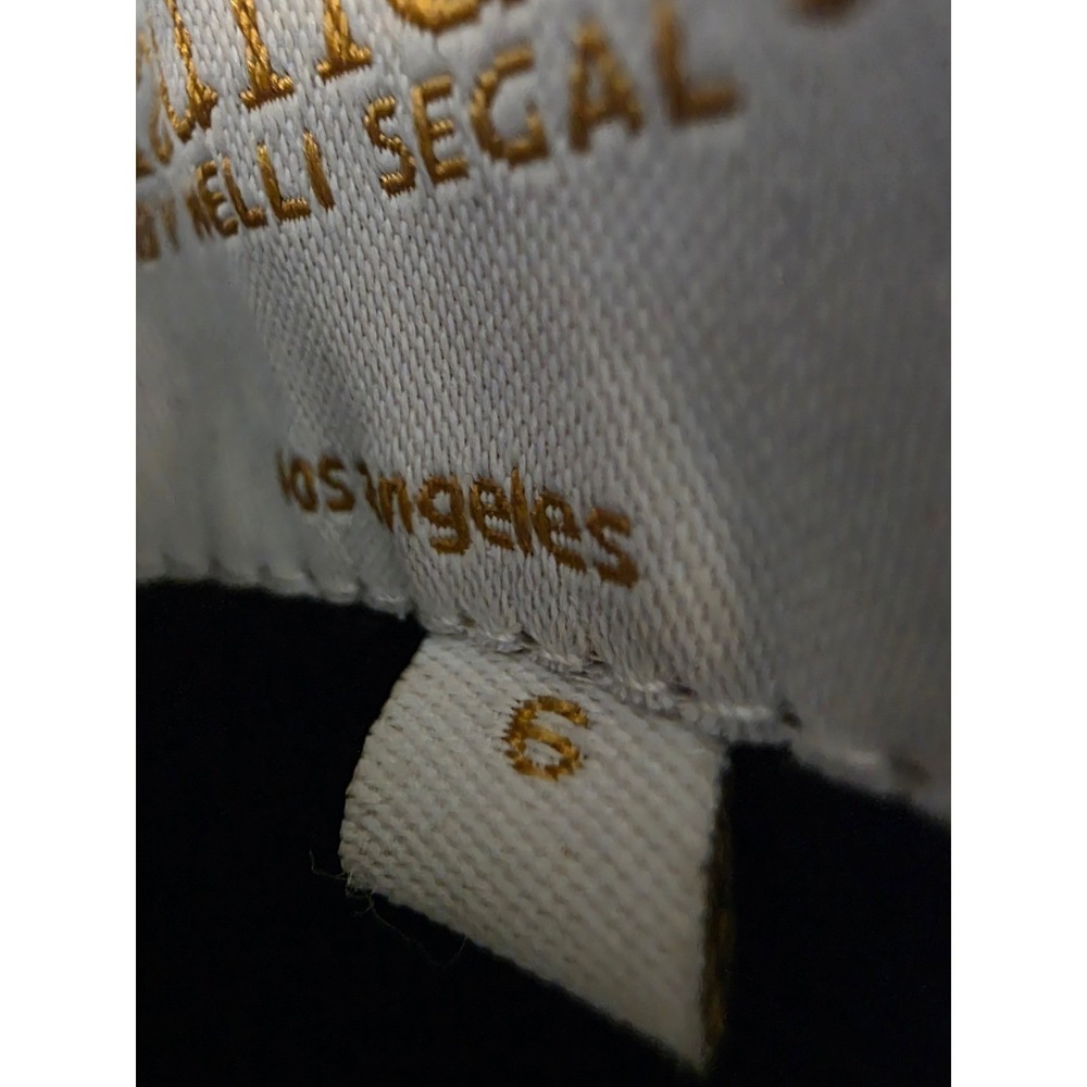 Laundry by Shelli Segal Black Wool Blend Military Coat Silver Snaps Women Small - Picture 11 of 12